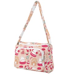 Cute Christmas Cartoon Front Pocket Crossbody Bag