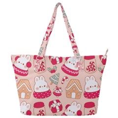 Cute Christmas Cartoon Full Print Shoulder Bag