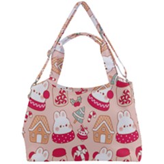 Cute Christmas Cartoon Double Compartment Shoulder Bag