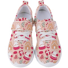 Cute Christmas Cartoon Women s Velcro Strap Shoes