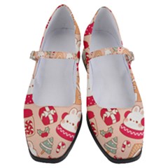 Cute Christmas Cartoon Women s Mary Jane Shoes