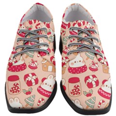 Cute Christmas Cartoon Women Heeled Oxford Shoes