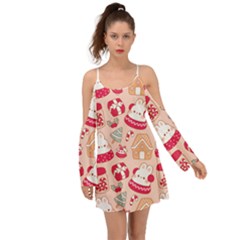 Cute Christmas Cartoon Boho Dress