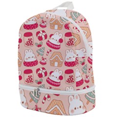 Cute Christmas Cartoon Zip Bottom Backpack