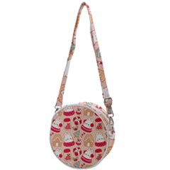 Cute Christmas Cartoon Crossbody Circle Bag