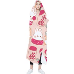 Cute Christmas Cartoon Wearable Blanket