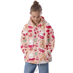 Cute Christmas Cartoon Kids  Oversized Hoodie