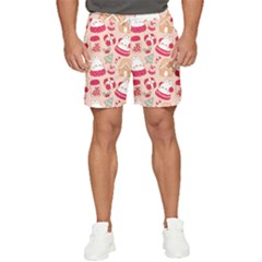 Cute Christmas Cartoon Men s Runner Shorts