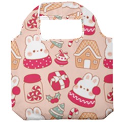 Cute Christmas Cartoon Foldable Grocery Recycle Bag