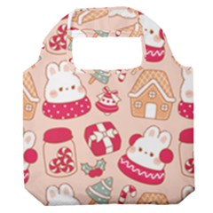 Cute Christmas Cartoon Premium Foldable Grocery Recycle Bag