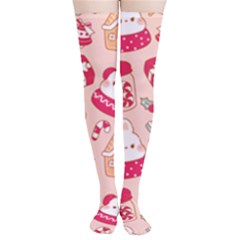 Cute Christmas Cartoon Thigh High Stockings