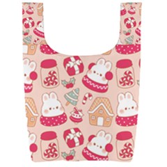 Cute Christmas Cartoon Foldable Shopping Bag