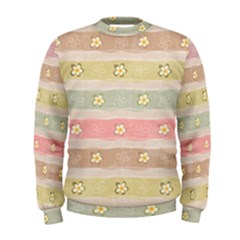 Stripes Floral Designs Men s Sweatshirt