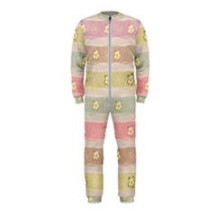 Stripes Floral Designs Onepiece Jumpsuit (kids)