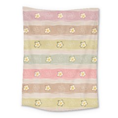 Stripes Floral Designs Medium Tapestry