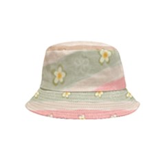 Stripes Floral Designs Inside Out Bucket Hat (kids) by designsbymallika