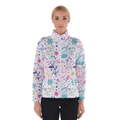 Cute Bird Pattern Women s Bomber Jacket