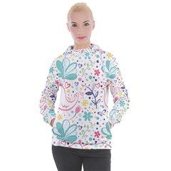 Cute Bird Pattern Women s Hooded Pullover