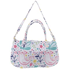 Cute Bird Pattern Removable Strap Handbag by designsbymallika