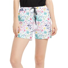 Cute Bird Pattern Women s Runner Shorts by designsbymallika