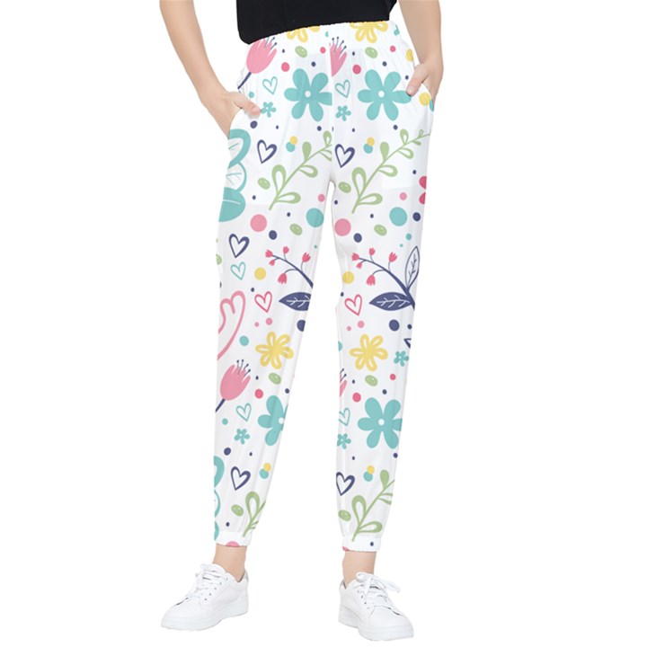 cute bird pattern Women s Tapered Pants