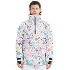 Cute Bird Pattern Men s Pullover Zip Ski And Snowboard Waterproof Breathable Jacket