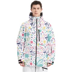 Cute Bird Pattern Men s Multi Pockets Zip Ski And Snowboard Waterproof Breathable Jacket