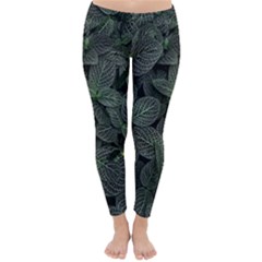 Leaves Plant Foliage Green Classic Winter Leggings