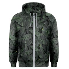 Leaves Plant Foliage Green Men s Zipper Hoodie