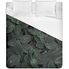 Leaves Plant Foliage Green Duvet Cover (california King Size) by Cemarart