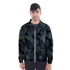 Leaves Plant Foliage Green Men s Windbreaker