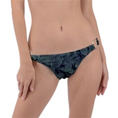 Leaves Plant Foliage Green Ring Detail Bikini Bottoms by Cemarart