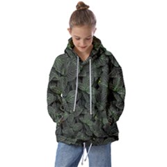 Leaves Plant Foliage Green Kids  Oversized Hoodie