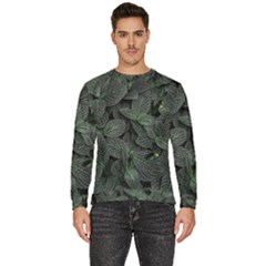 Leaves Plant Foliage Green Men s Fleece Sweatshirt