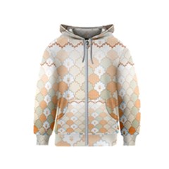 Shells Pattern Kids  Zipper Hoodie