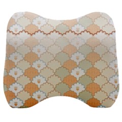 Shells Pattern Velour Head Support Cushion by designsbymallika