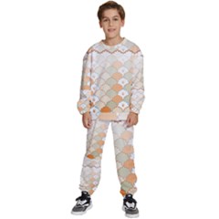 Shells Pattern Kids  Sweatshirt Set