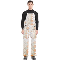 Shells Pattern Men s Side Zip Front Pouch Ski And Snowboard Bib Pants	