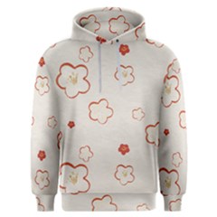 Floral Pattern Men s Overhead Hoodie