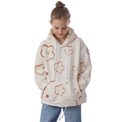 Floral Pattern Kids  Oversized Hoodie