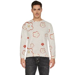 Floral Pattern Men s Fleece Sweatshirt