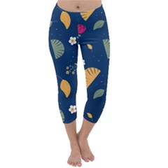 Cute Korean Pattern Capri Winter Leggings 