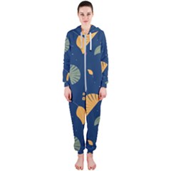 Cute Korean Pattern Hooded Jumpsuit (ladies)