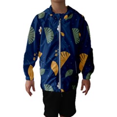 Cute Korean Pattern Kids  Hooded Windbreaker