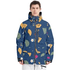 Cute Korean Pattern Men s Multi Pockets Zip Ski And Snowboard Waterproof Breathable Jacket