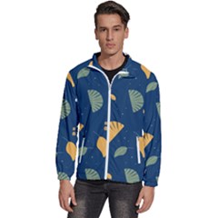 Cute Korean Pattern Men s High Neck Windbreaker