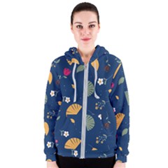 Cute Korean Pattern Women s Zipper Hoodie