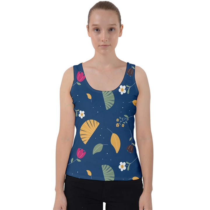 Cute Korean Pattern Velvet Tank Top