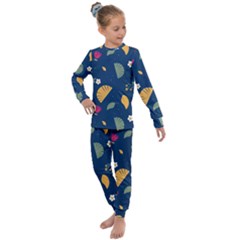 Cute Korean Pattern Kids  Long Sleeve Set 