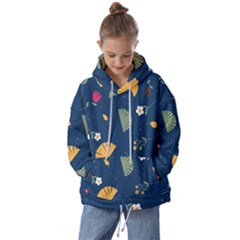 Cute Korean Pattern Kids  Oversized Hoodie